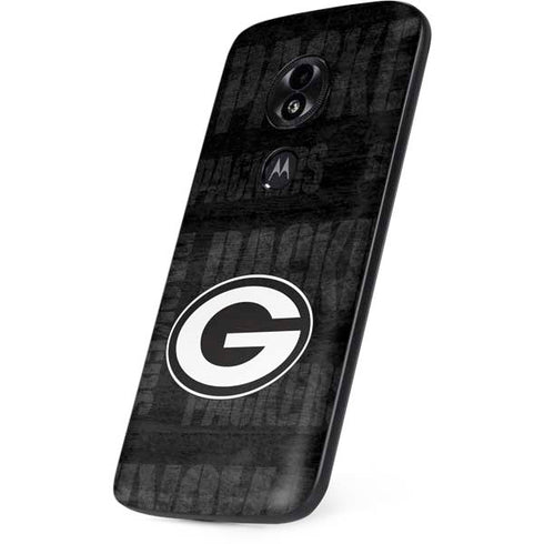 NFL Green Bay Packers Black & White Moto E5 Play Skin